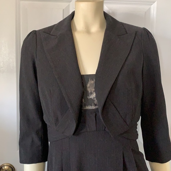 NANETTE Lepore Tigress Coffee Bean Dress With Jacket Size 4 - Picture 8 of 16